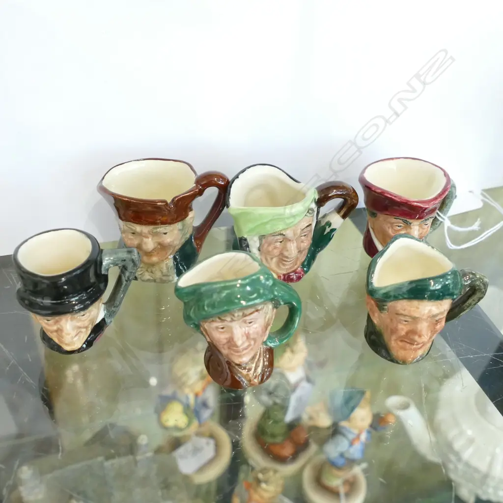 6 TINY R/DOULTON CHARACTER JUGS Image 1++