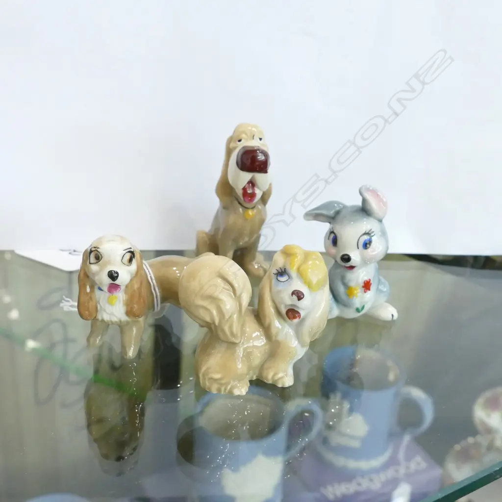 4 WADE DISNEY SERIES, 1956 'PEG' 'LADY' 'TRUSTY' 'THUMPER' Image 1++