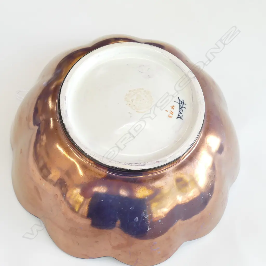 BURLEIGHWARE LUSTRE BOWL 260MM DIA Image 1++