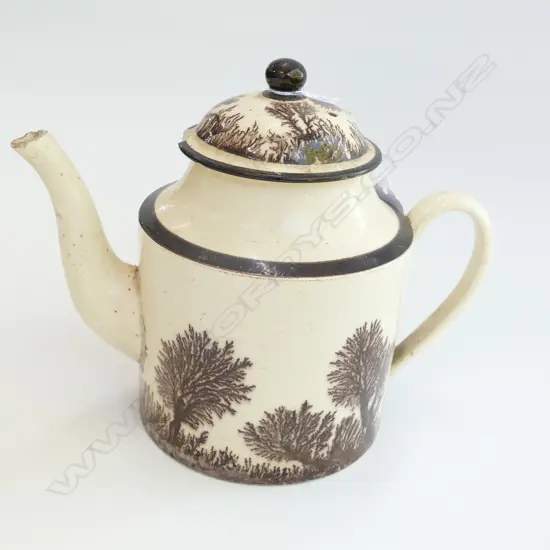 CREIL 19THC FRENCH PARIS TEAPOT