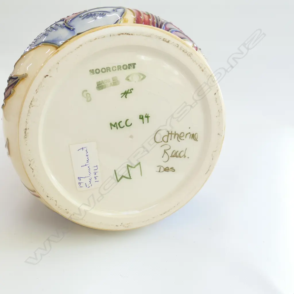 MOORCROFT TALL FAIRY VASE 1994 Image 1++