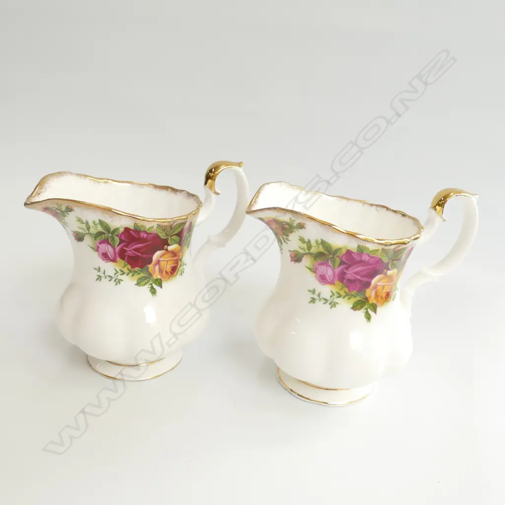 TWO ROYAL ALBERT OLD COUNTRY ROSES TEA MILK JUGS Image 1++