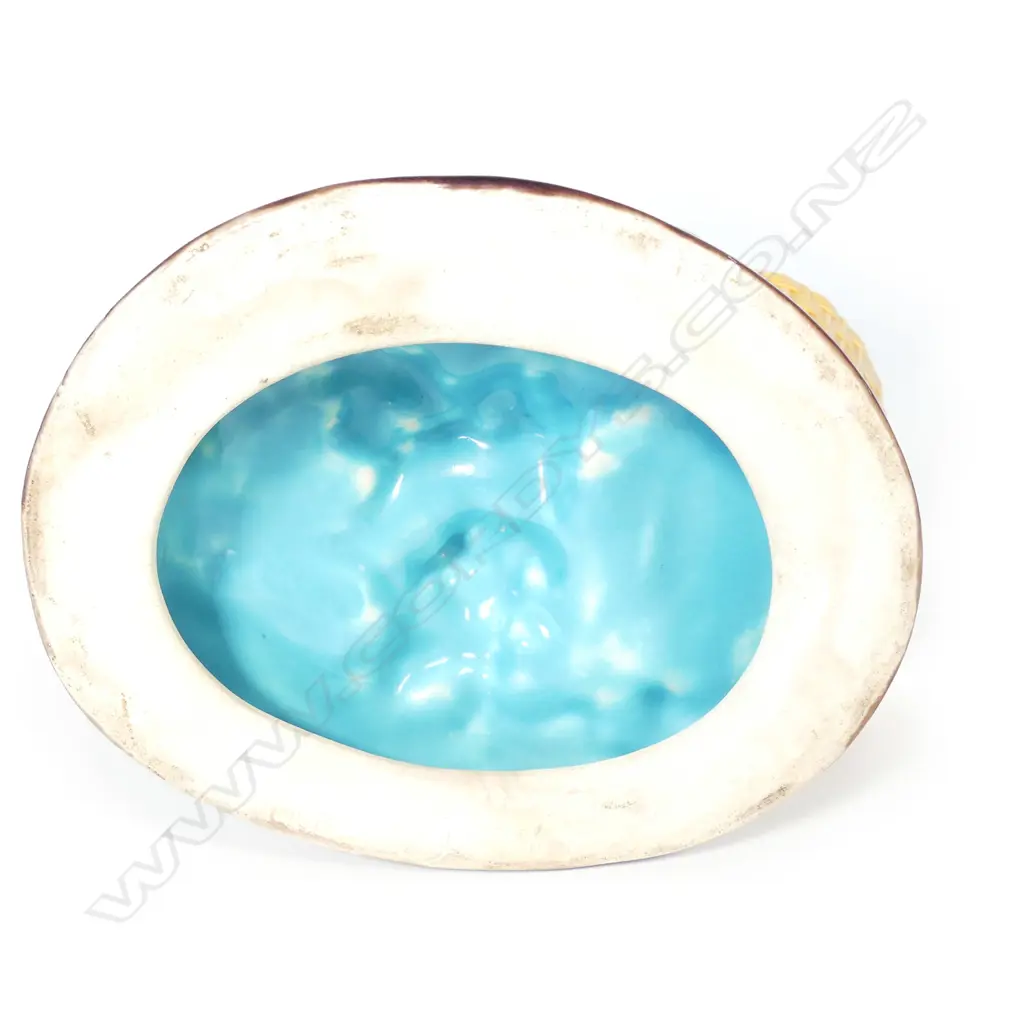 A Victorian Minton majolica young grape picker with basket Image 1++