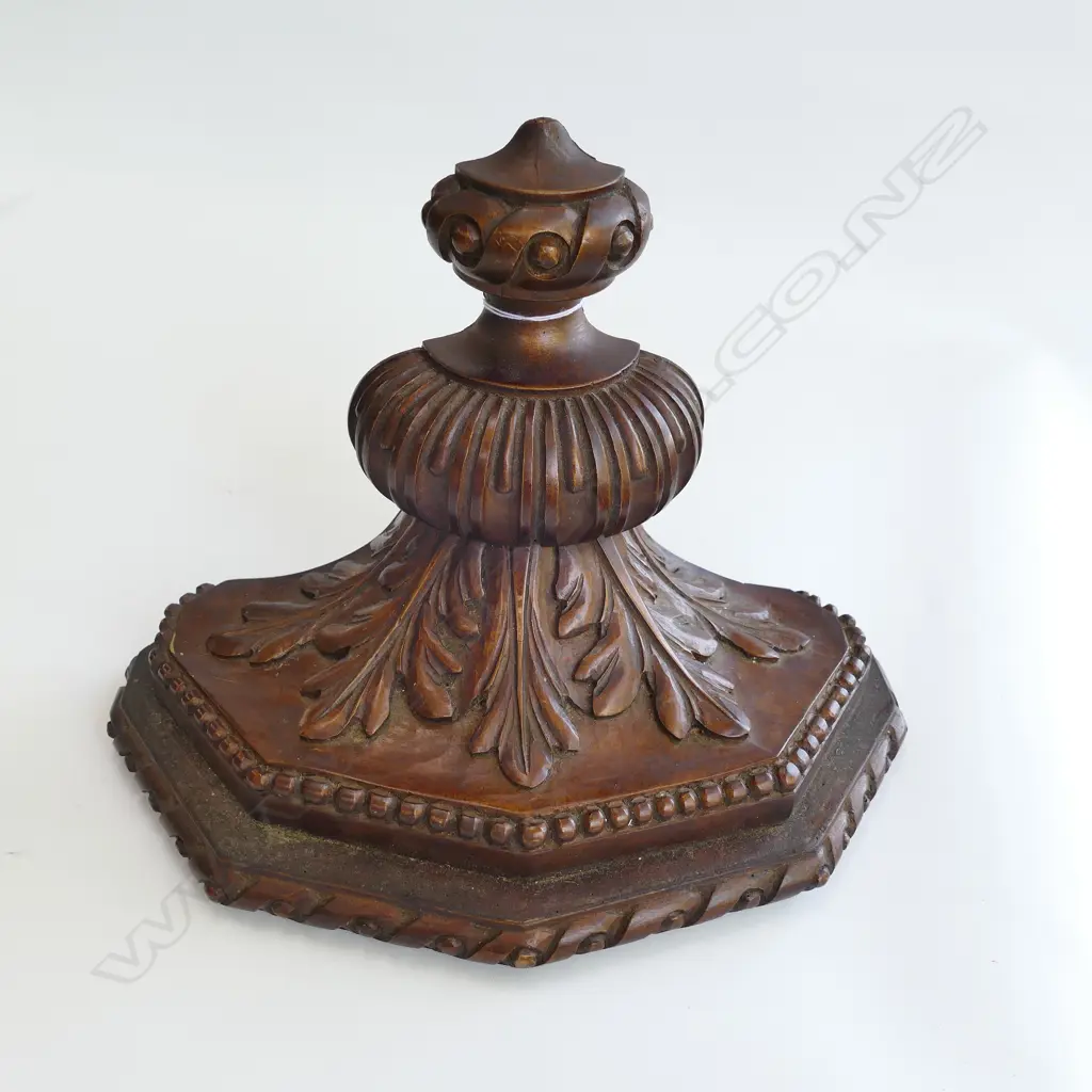 CARVED WOODEN WALL SHELF 265MM W 190MM H Image 1++
