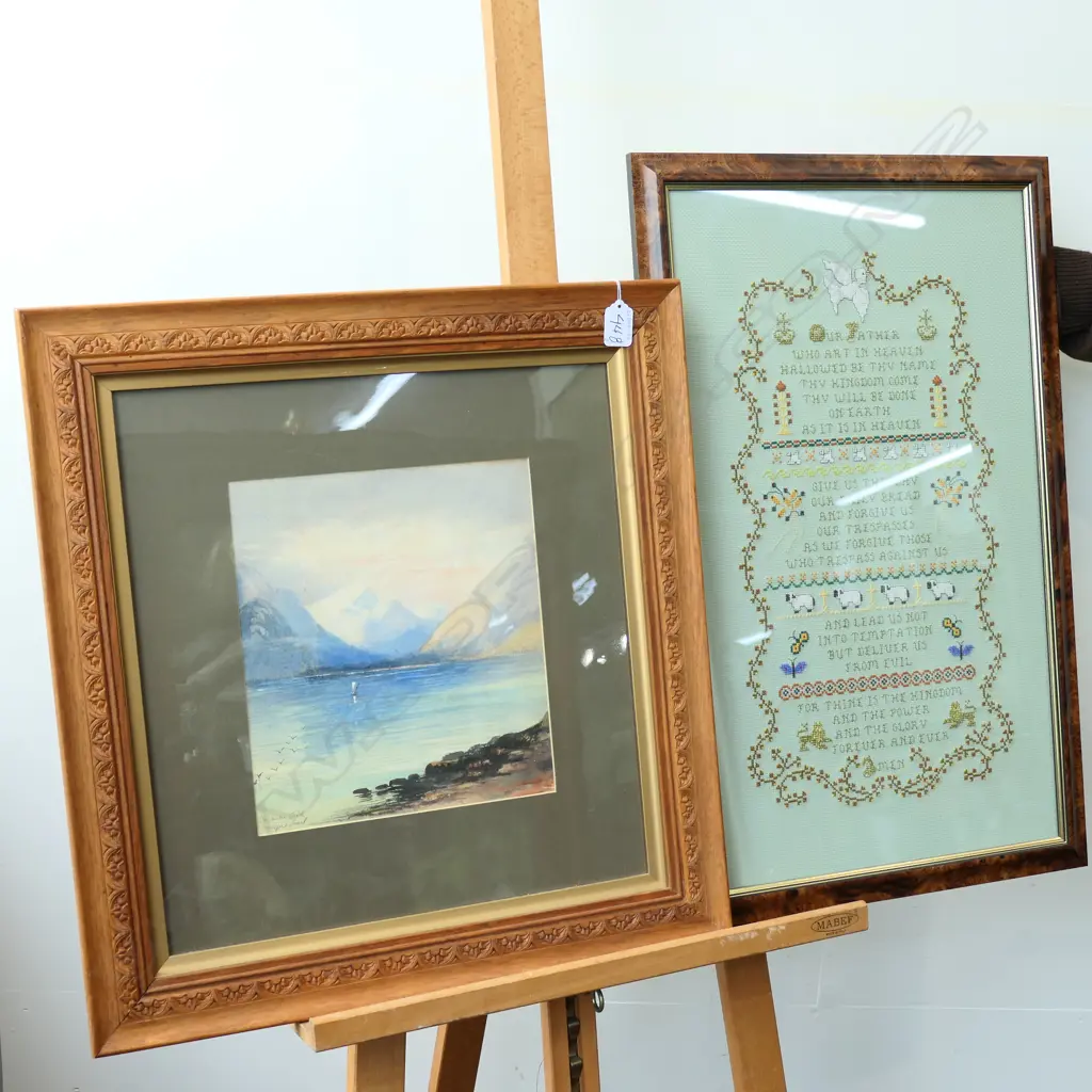 PAINTING OF MILFORD SOUND + PRAYER TAPESTRY  Image 1++