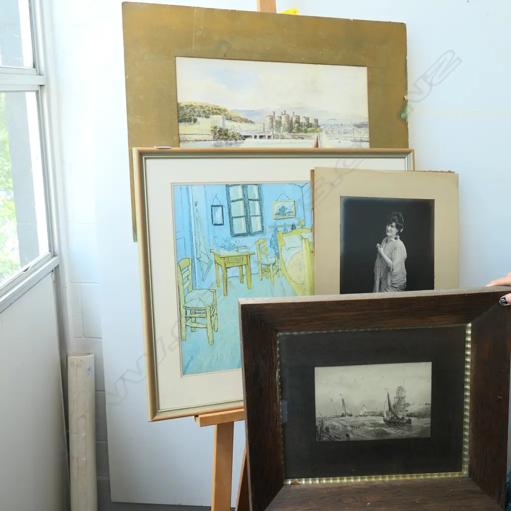 VAN GOGH PRINT, 1847 ETCHING, 1907 PHOTO, W/C Image 1++