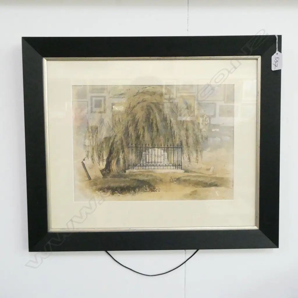 A Victorian memoriam watercolour Image 1++