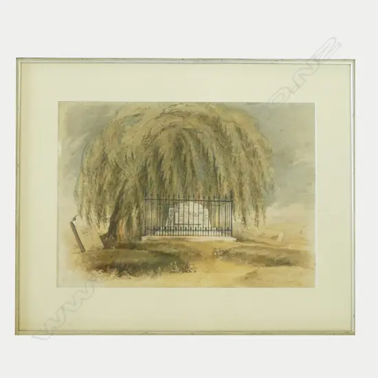 A Victorian memoriam watercolour