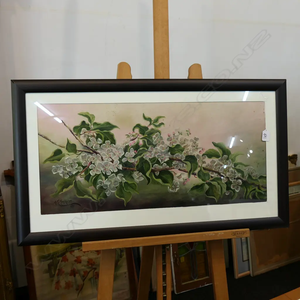 A.M MONTAQUE STILL LIFE PAINTING 1911 L.800MM Image 1++