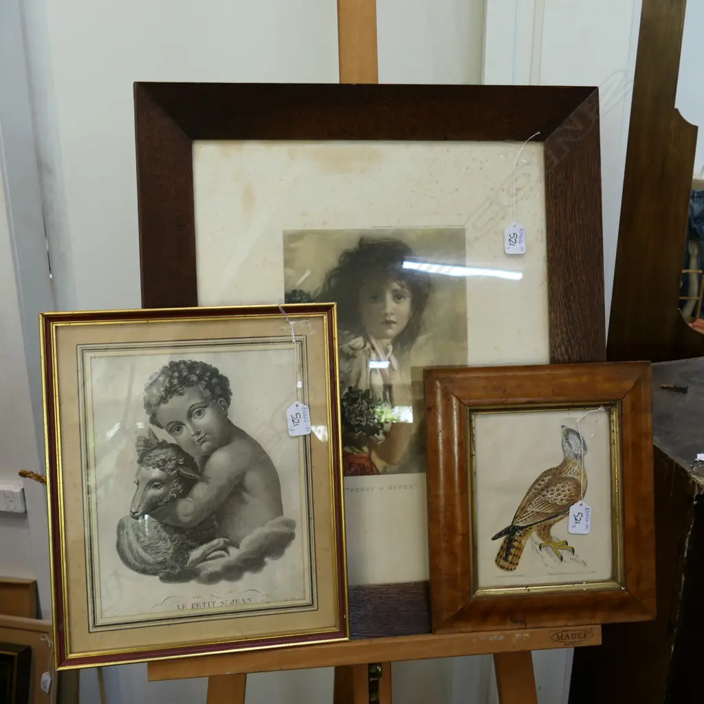 THREE ANTIQUE FRAMED PRINTS Image 1++
