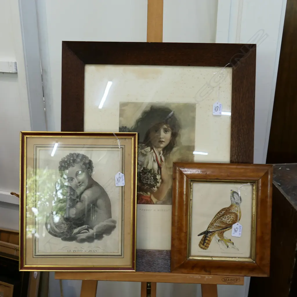 THREE ANTIQUE FRAMED PRINTS Image 1++