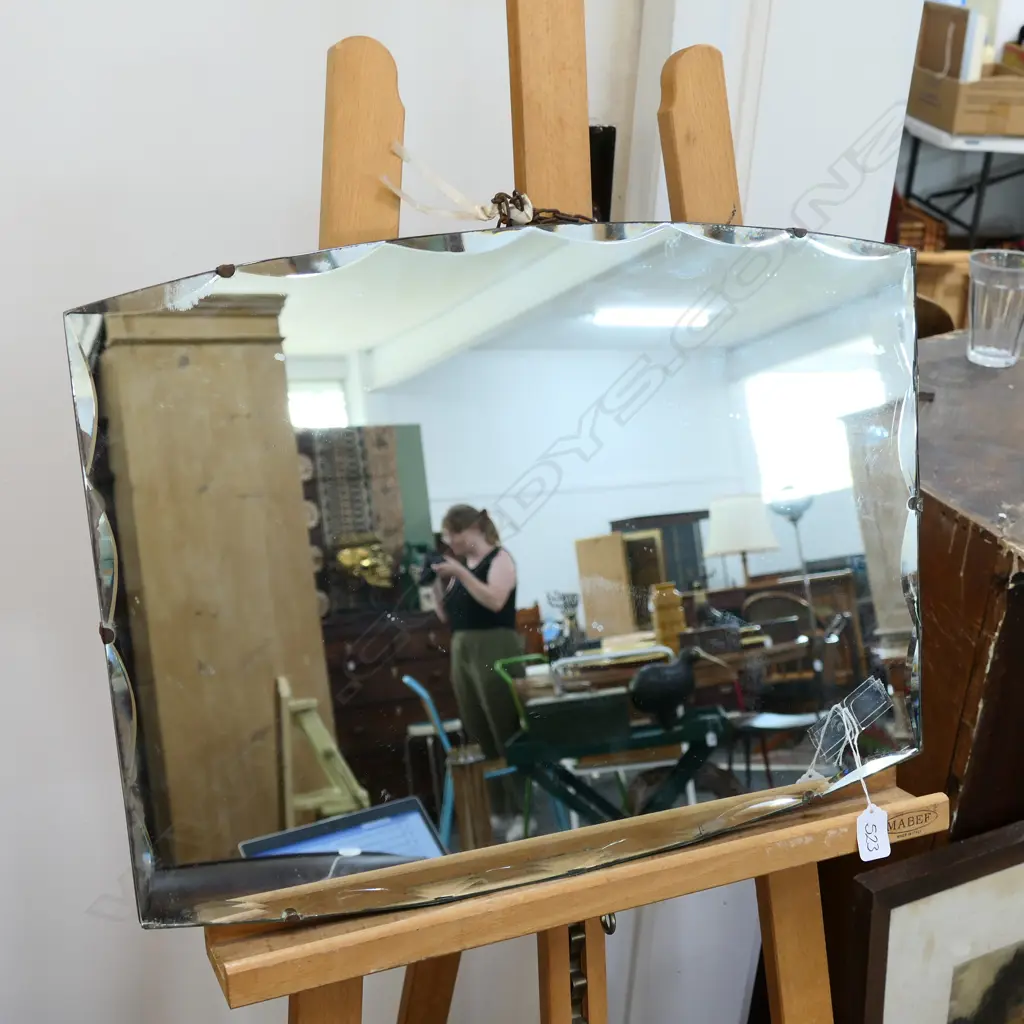 ART DECO MIRROR 535MM W 405MM H Image 1++