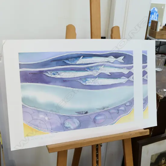 6 W. LIDGARD PAUA AND PIPER SIGNED PRINTS