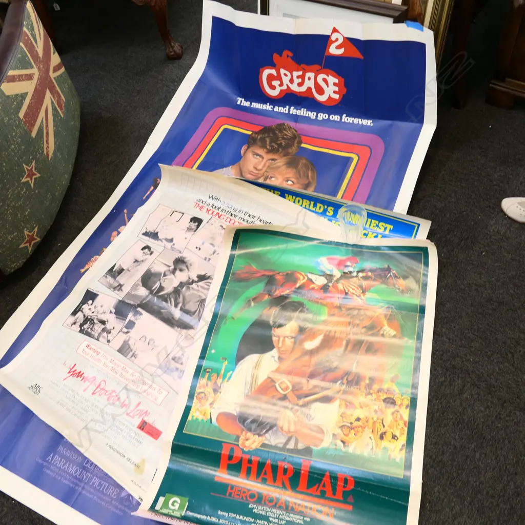 8 1990'S MOVIE POSTERS INCL CUJO, GREESE 2 ETC Image 1++