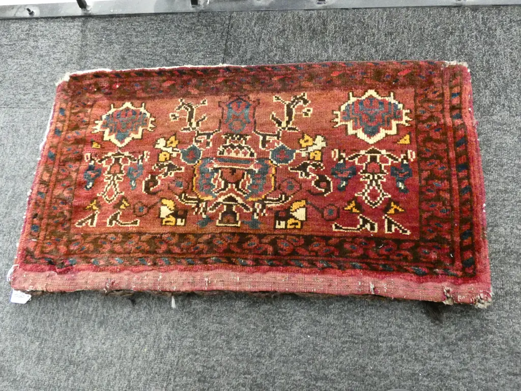 ANTIQUE ERSARI TURKMANISTAN CUSHION COVER400MM X 720MM Image 1++