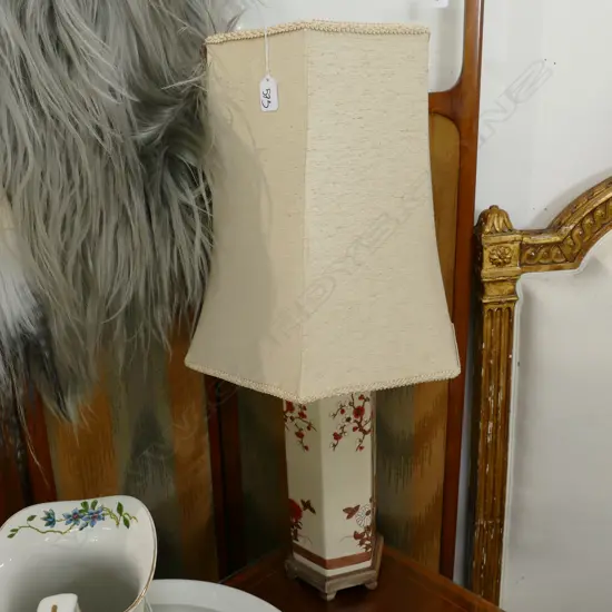 HEXAGONAL ORIENTAL LAMP 750MM H