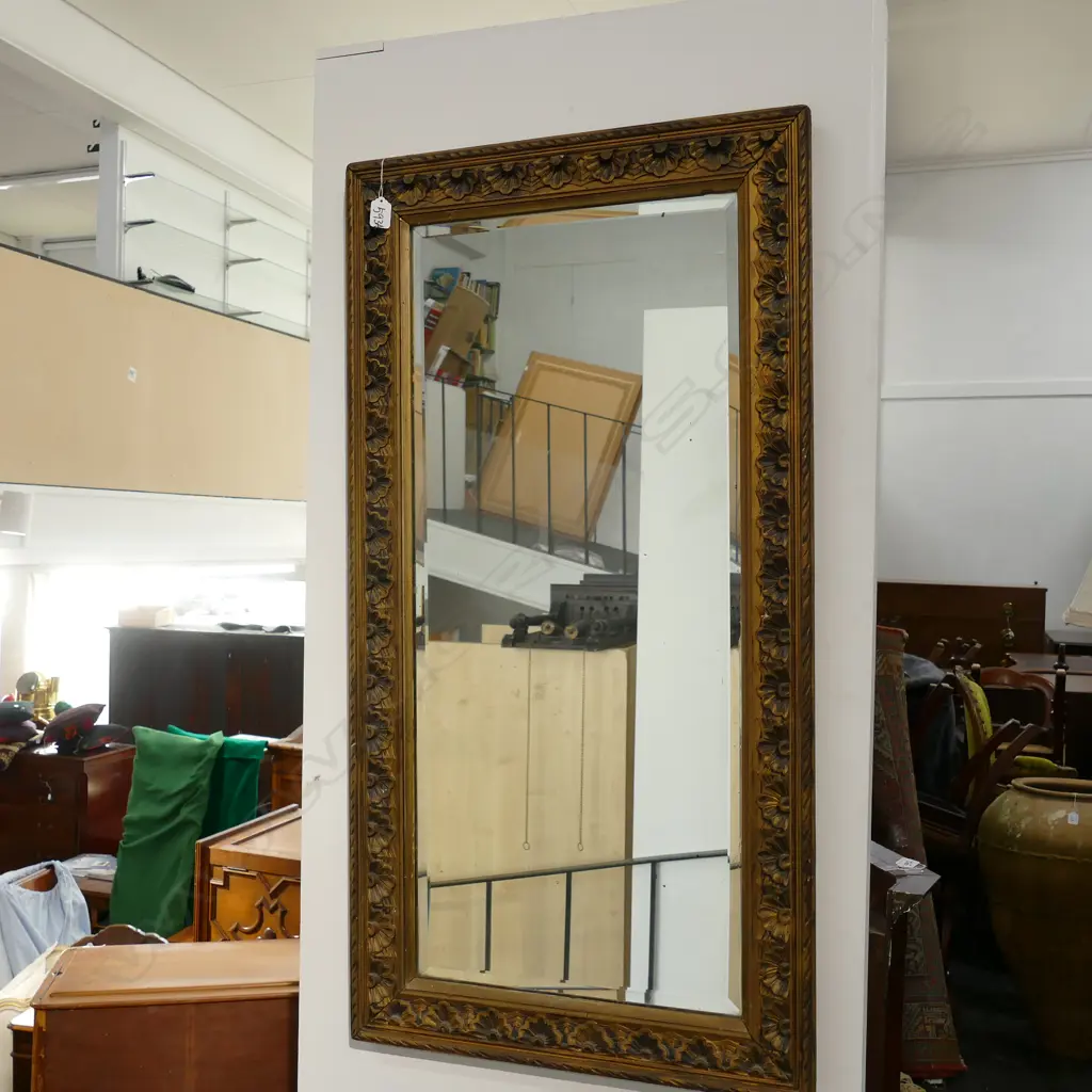 GILT RECTANGULAR MIRROR 550 X 1060MM Image 1++