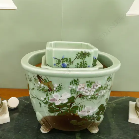 CHINESE JARDINERA SET OF 3 H.240MM LARGEST