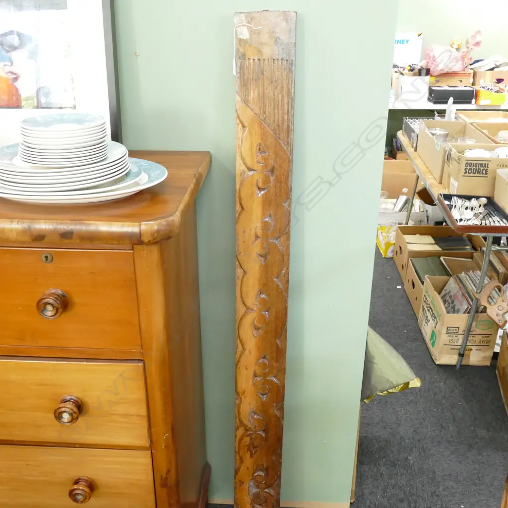 CARVED MAORI POST 1560MM L Image 1++