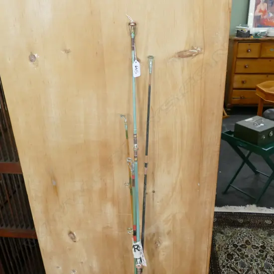 4 VINTAGE FISHING RODS