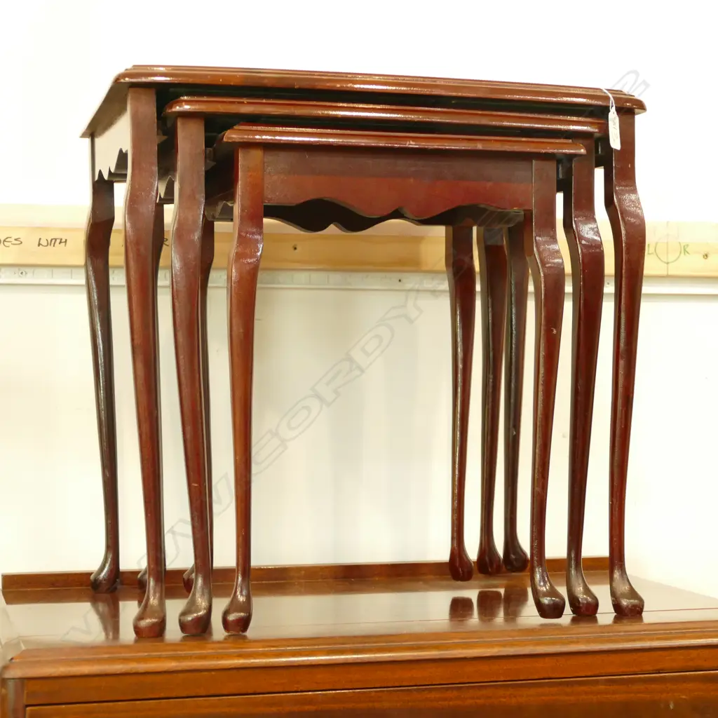 3 NESTED TABLES LARGEST 480MM W X 500MM H Image 1++