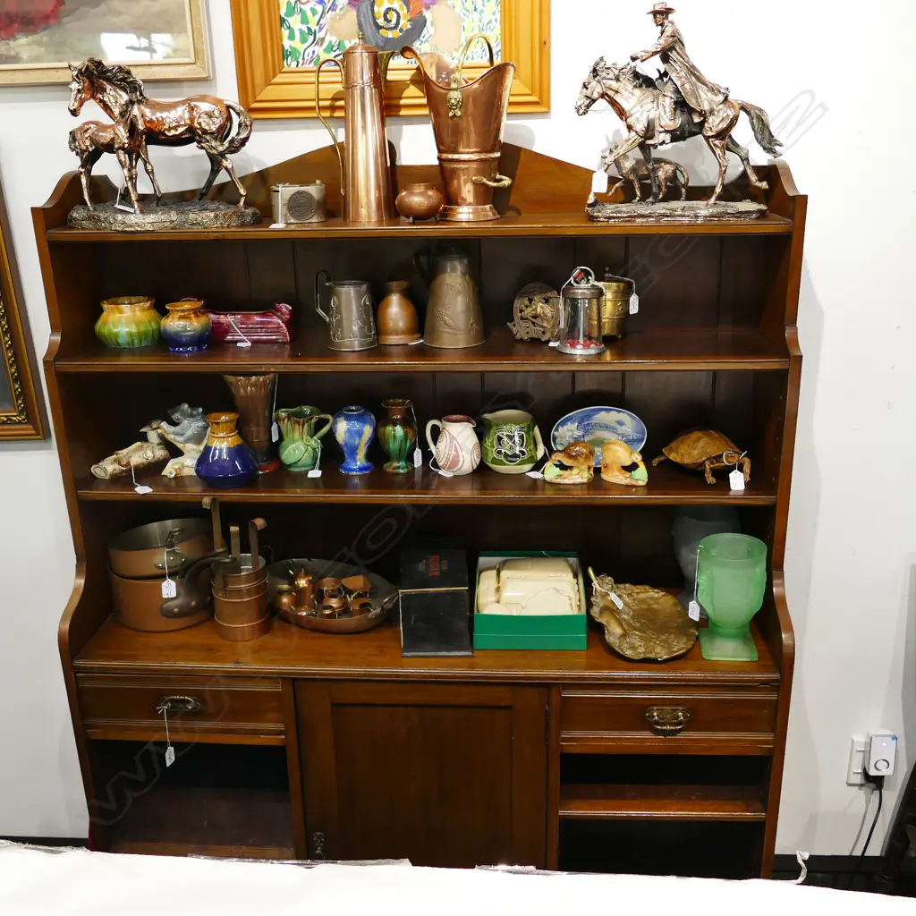KITCHEN DRESSER MIXED TIMBERS H 1660 MM W 1300 MM Image 1++