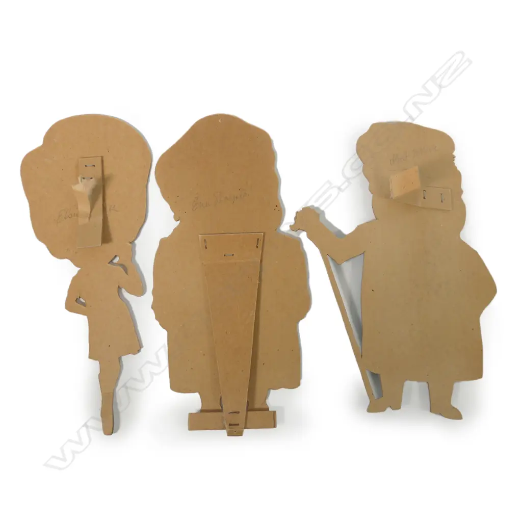 PAN AM AIRLINES / CORNATION STREET CHARACTERS ADVERTISING CUTOUTS & BACK BOARD. 110 X 82cm  Image 1++
