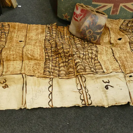 TAPA & FLAX BAG 'TIKI MY TANE'