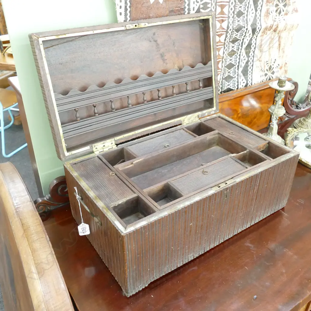 ORIENTAL CHEST WITH INTERIOR COMPARTMENTS 520MM W Image 1++