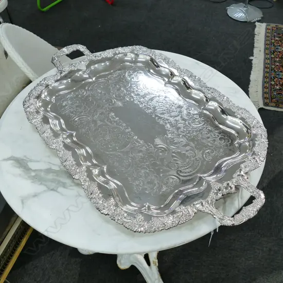 LARGE EPNS TRAY 690MM L