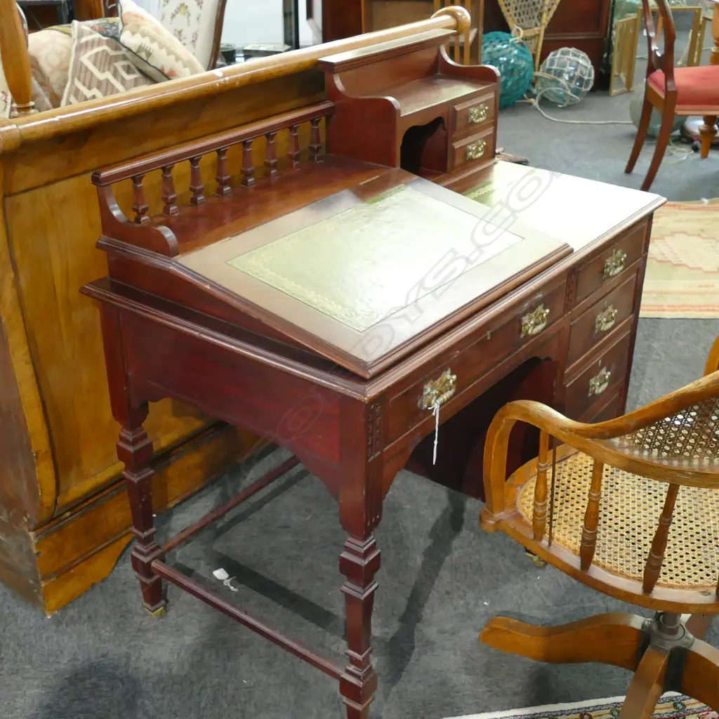 EARLY 20TH CENT. WRITING DESK 1070MM L Image 1++