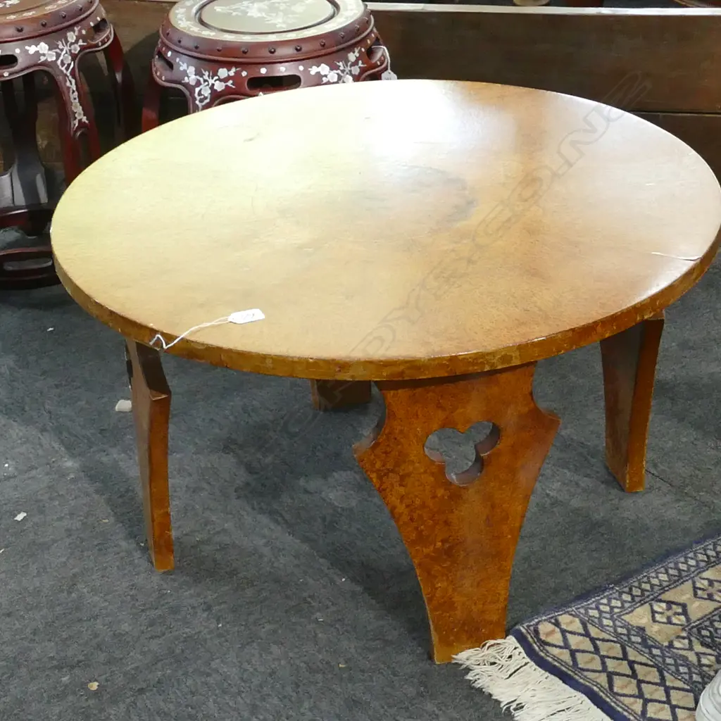 CIRCULAR BURR TOTARA LOW TABLE DIA. 770MM Image 1++