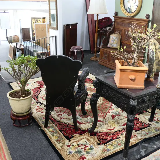 TWO MONEY TREES; ONE IN SQ TERRACOTTA POT 600MM H OTHER OVAL 700M H 