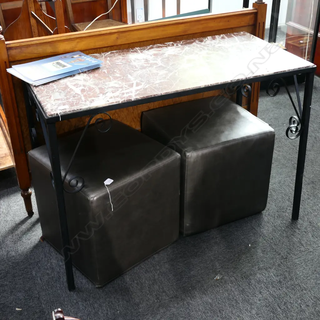 MARBLE TOP TABLE 1090MM L Image 1++