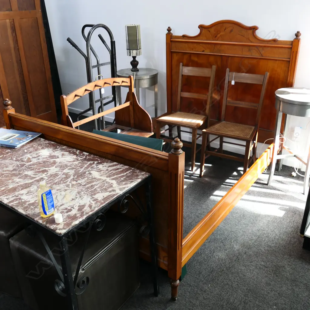 FRENCH INLAID BED - DOUBLE Image 1++