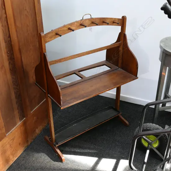 HALLWAY ORGANISER WITH UMBRELLA STAND, PEGS 690MM L 1M H