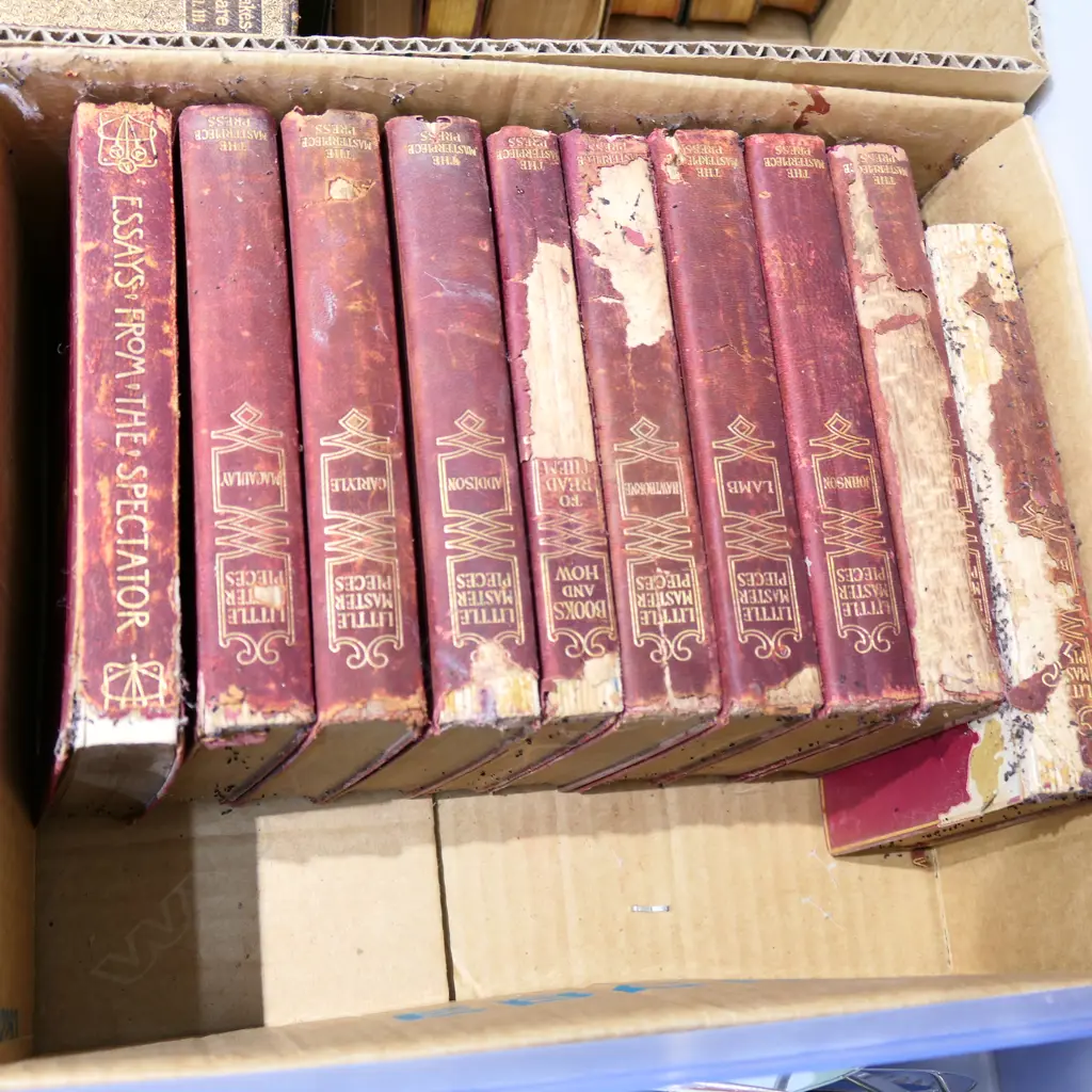BOX LOT OLD BOOKS Image 1++
