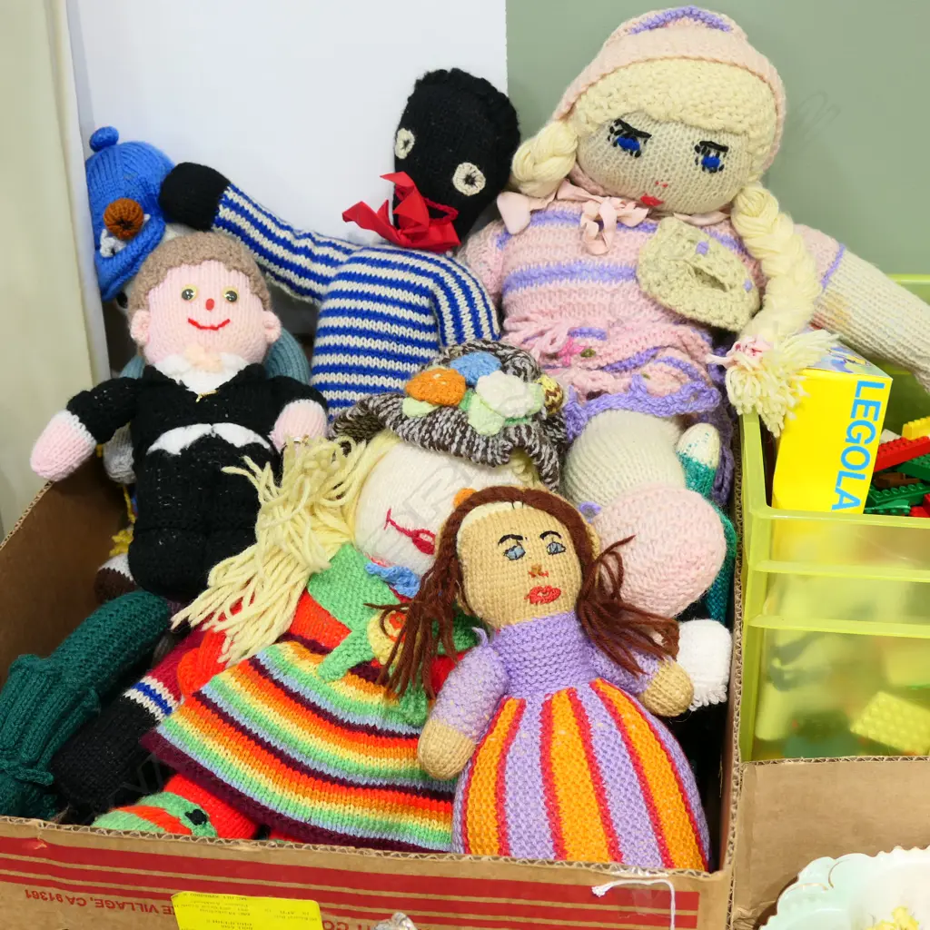 LOT ASST KNITTED DOLLS ETC Image 1++