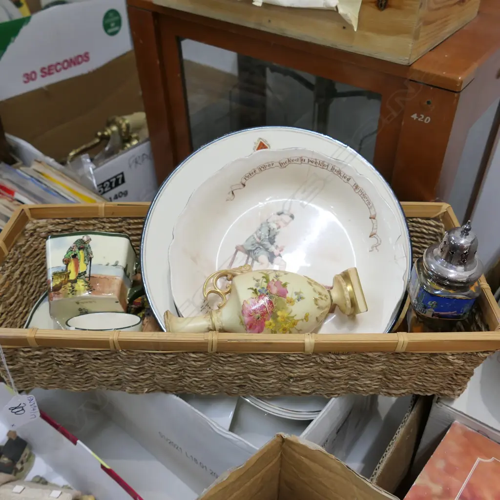ROYAL DOULTON ASST. IN BASKET  A.F. Image 1++