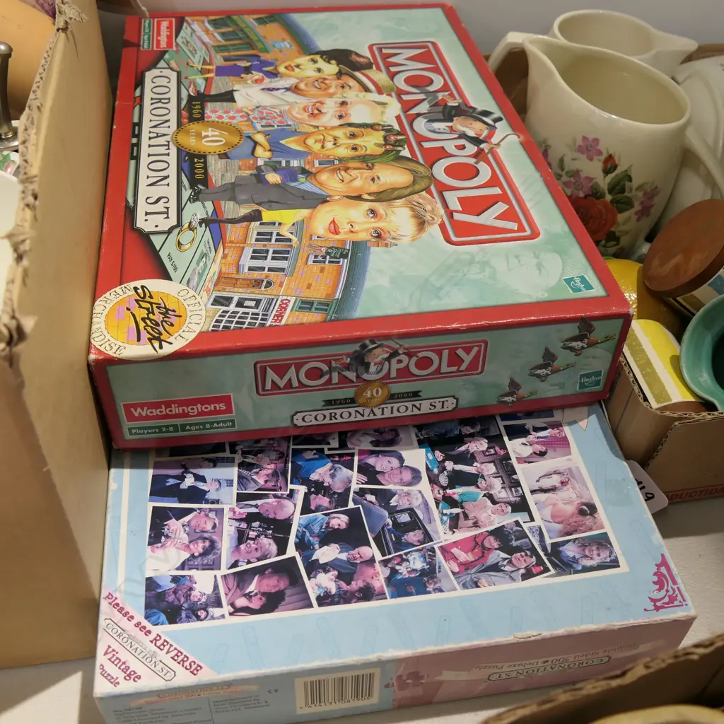 CORONATION STREET JIGSAW + MONOPLY GAME Image 1++