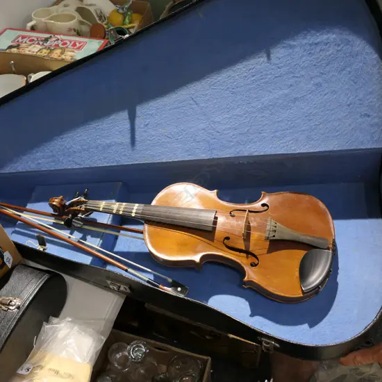 VIOLIN STRADELLA WITH CASE & 2 BOWS