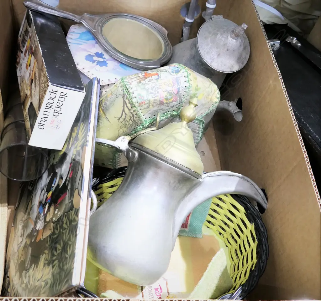 LOT SEWING BOXES/KIWI TRAY/GLASS/COFFEE POTS ETC Image 1++