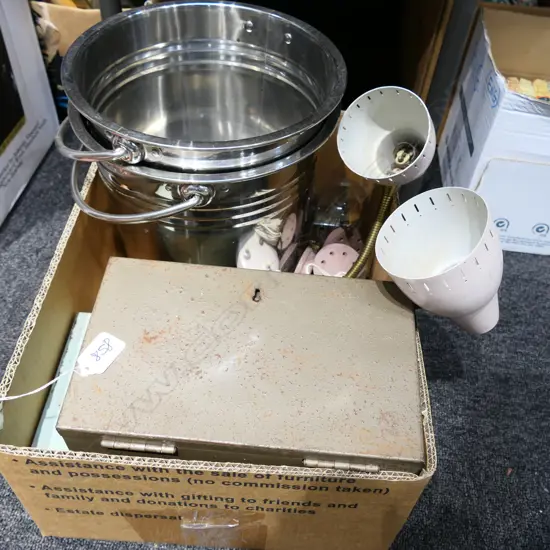 LOT ASST INCL. MID CENTURY WALL LIGHT