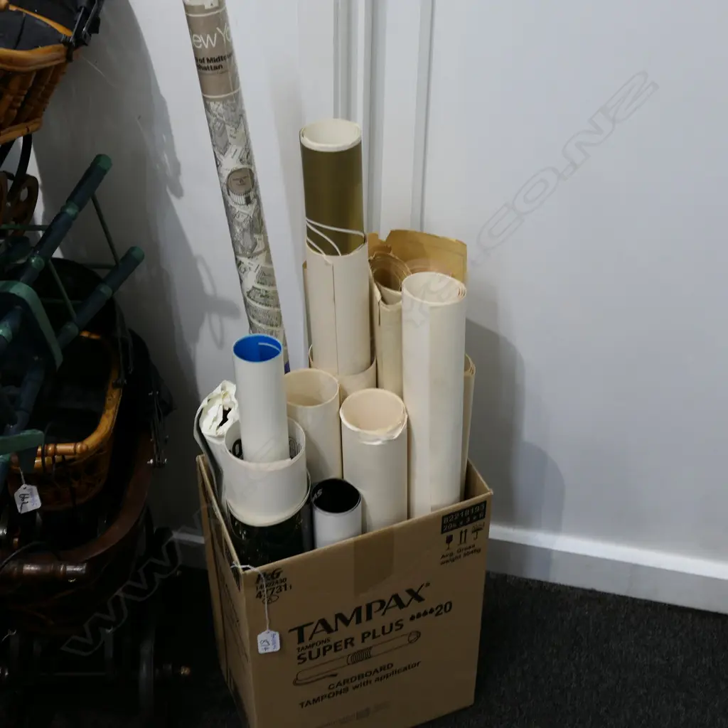 BOX LOT ASST. ART / PHOTOGRAPHY PRINTS / ARCHITECTURAL PLANS Image 1++