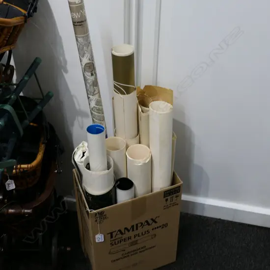 BOX LOT ASST. ART / PHOTOGRAPHY PRINTS / ARCHITECTURAL PLANS