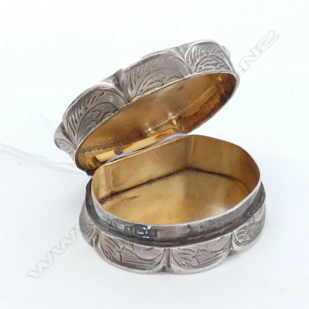 STG SILVER SNUFF BOX BY JAMES ROSE BIRMINGHAM C 1968 Image 1++