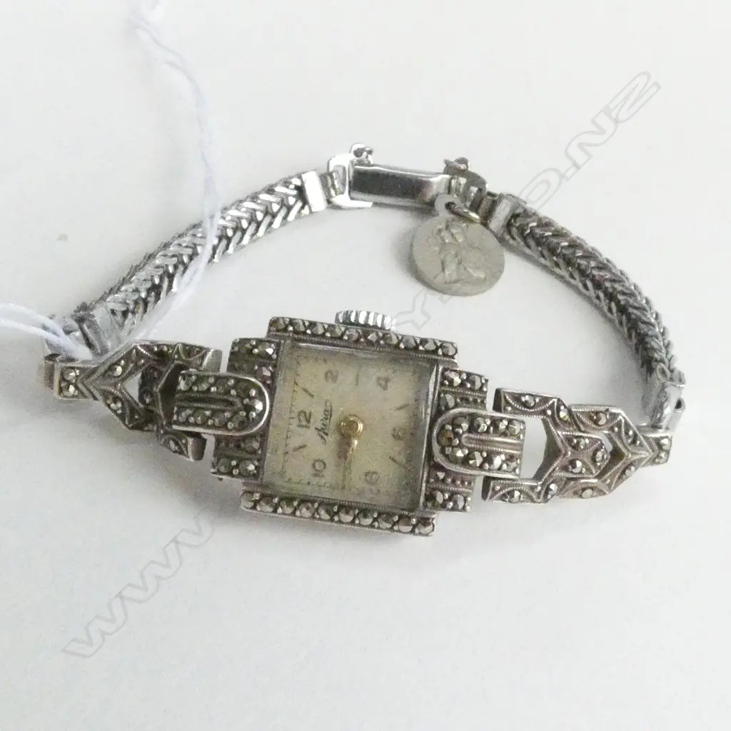 925 SILVER ART DECO LADIES WRISTWATCH  Image 1++