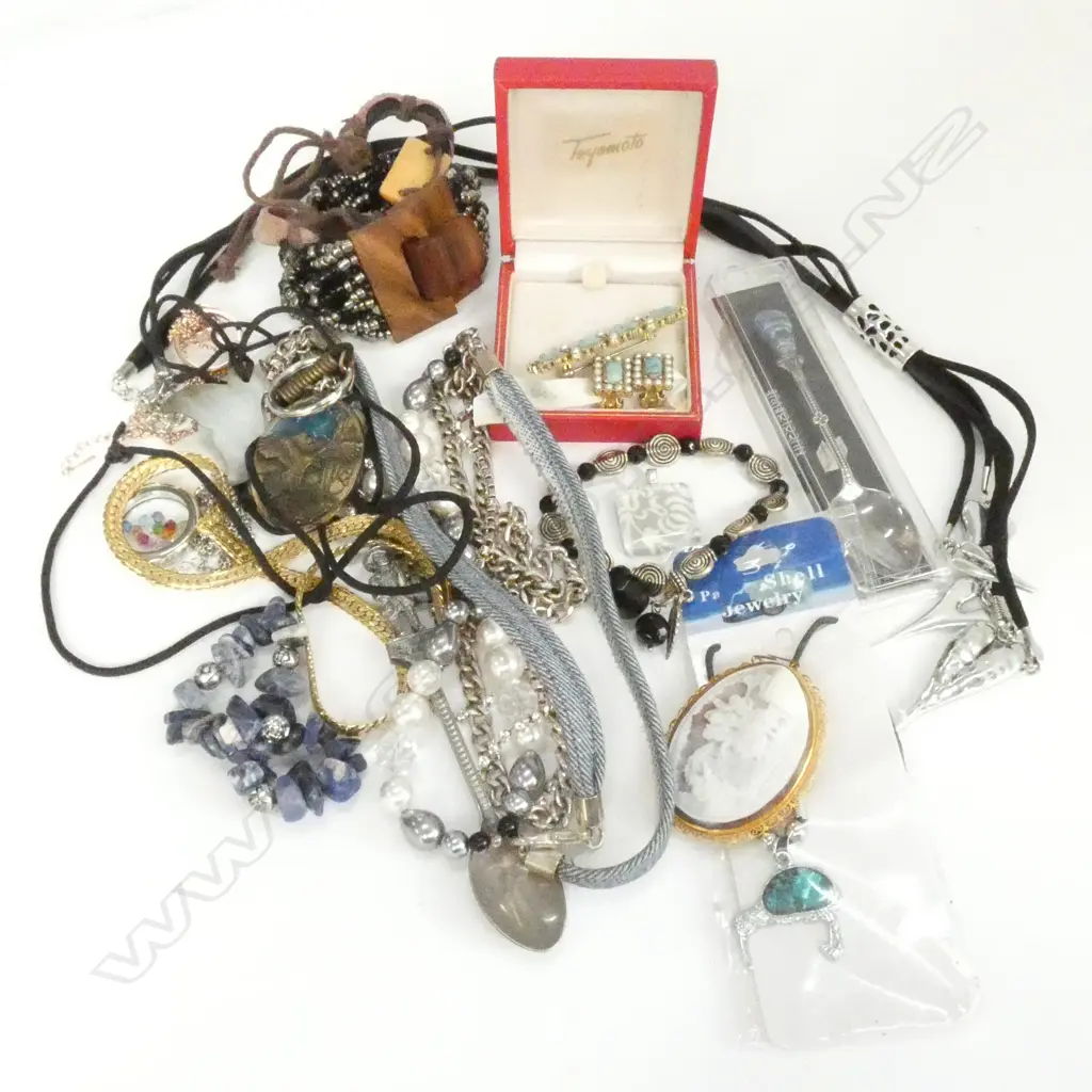 COLLECTION COSTUME JEWELERY, TURQUOISE, STG SPOON ETC Image 1++