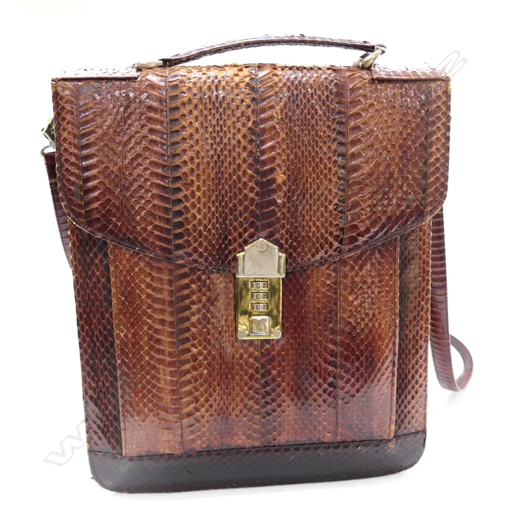 SNAKESKIN SATCHEL Image 1++