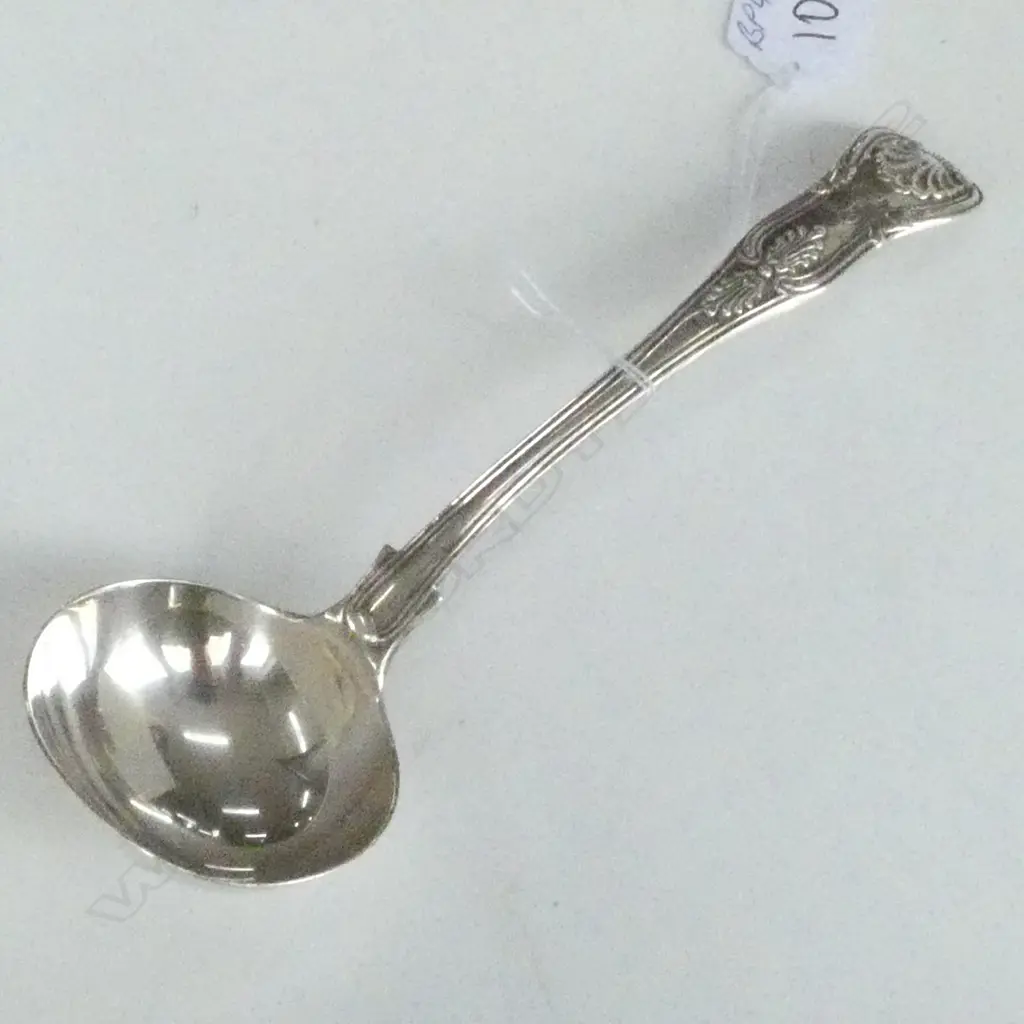 VICT. SILVER KINGS PATTERN SAUCE LADLE LONDON 1856 Image 1++